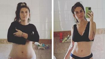 Juana Repetto mostró las fotos de su impactante cambio físico y contó su secreto para lograrlo