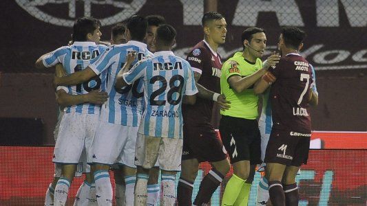 Racing le ganó a Lanús en el Sur y sigue en lo más alto de la tabla