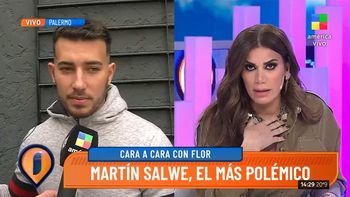 La reacción de Martín Salwe cuando Flor de la V le preguntó por sus tuits transfóbicos