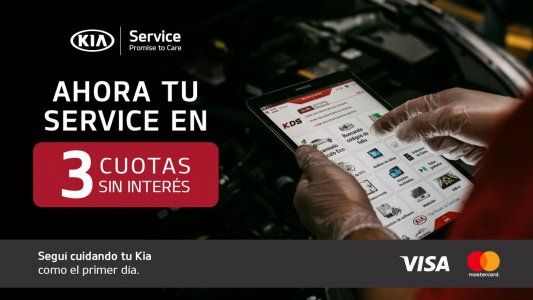 Kia Service, ahora en 3 cuotas sin interés