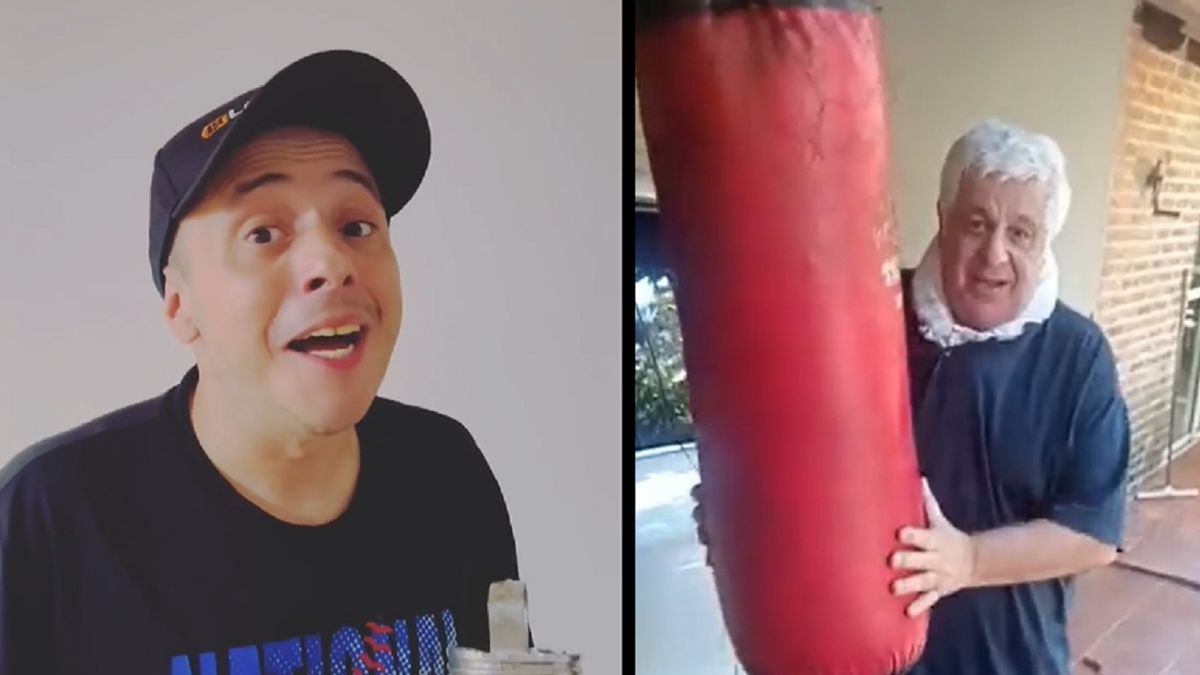 La reacción del Dipy después de ver a Alberto Samid practicando boxeo