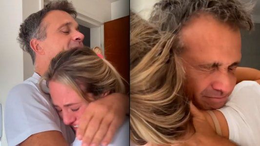 Sergio Lapegüe salió de terapia intensiva y pasó a una habitación común: el emotivo abrazo con sus hijos