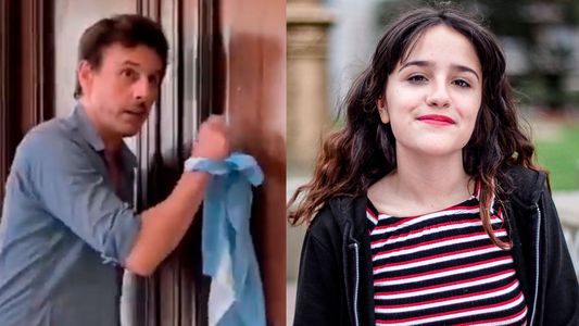 Roberto García Moritán chicaneó a Ofelia Fernández durante el partido de Argentina con Polonia