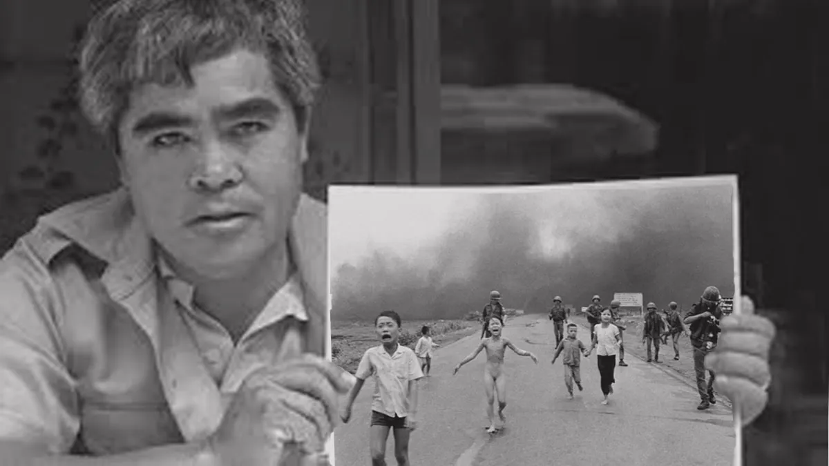 8 de junio de 1972, la niña Kim Phuc corre desnuda y con quemaduras en su cuerpo por las bombas de Napalm lanzadas por los norteamericanos en Vietnam. (Foto: Gentileza La tinta)