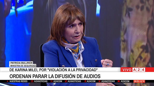 Bullrich sobre la presentación judicial: En la Casa Rosada hubo espionaje ilegal armado con el objetivo de desestabilizar