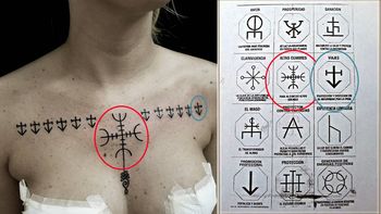 Te contamos lo que significa el tatuaje vikingo de Carmiña Masi