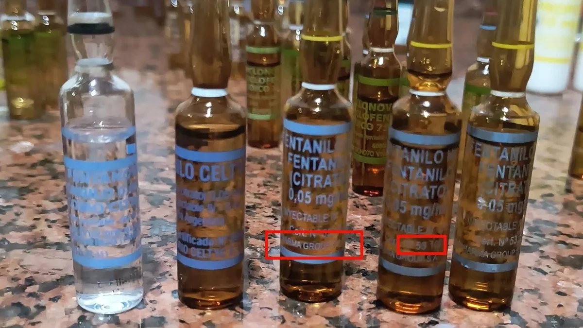 Análisis de las ampollas. Foto: Agencia NA