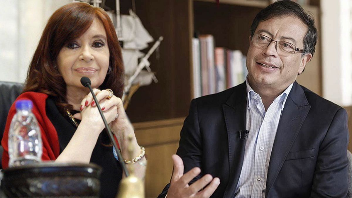Cristina Kirchner recibió este martes a Gustavo Petro y también a Luis Arce de Perú (Foto: Télam).