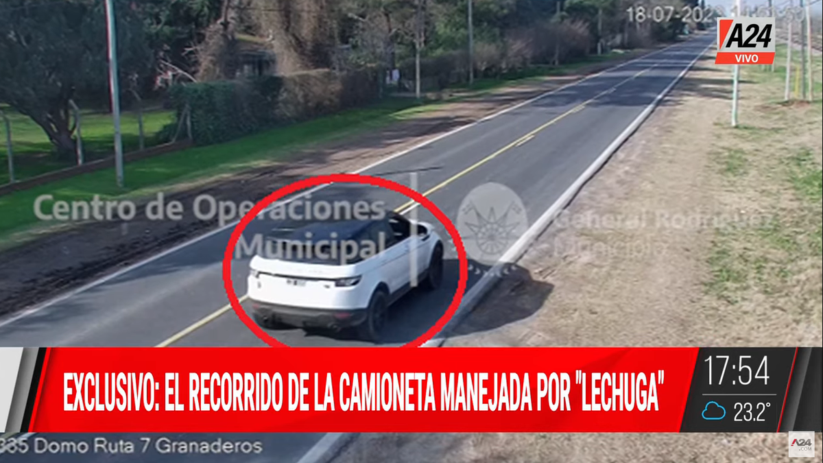 Exclusivo A24 | El sospechoso recorrido de la camioneta del empresario descuartizado. (Captura)