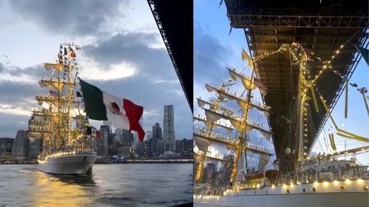 Tragedia y muerte en Nueva York: el impactante choque de un buque contra el Puente de Brooklyn