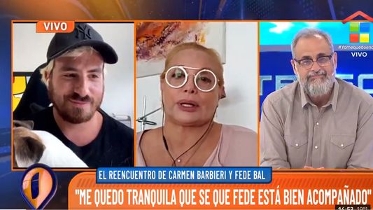 El reencuentro al aire de Carmen Barbieri y Fede Bal: Somos una familia que jugamos siempre con el humor negro