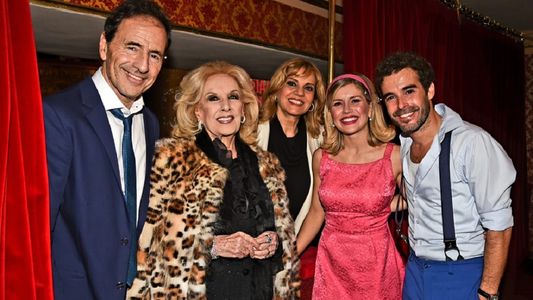 Mirtha Legrand fue a ver al teatro a Nicolás Cabré y a Laurita Fernández