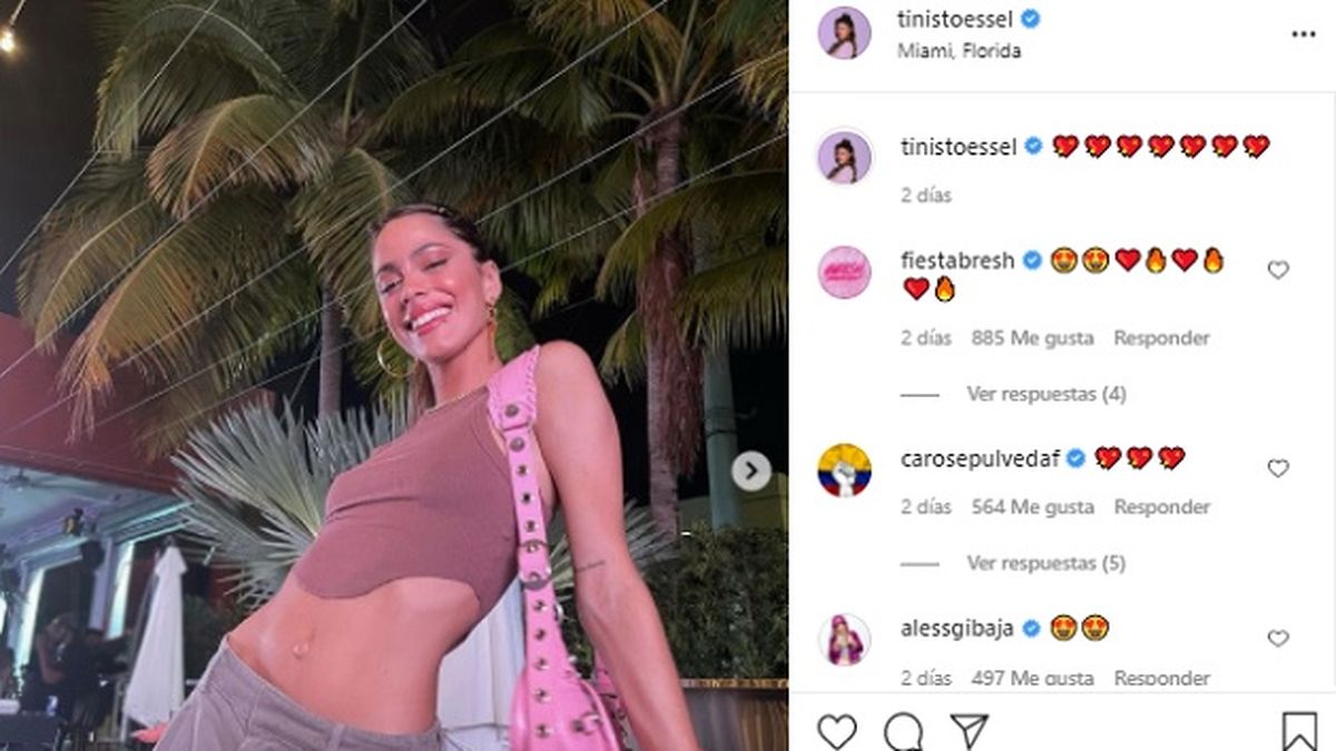 Tini Stoessel tras la supuesta reconciliación con su ex Sebastián Yatrá, se quedó solita en Miami mientras que él viajó a Europa. 