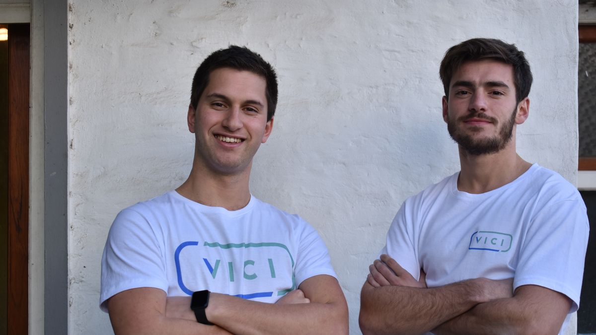 Emprendedores: Tomás Espósito y Agustín Parraquini. (Foto ViCi).
