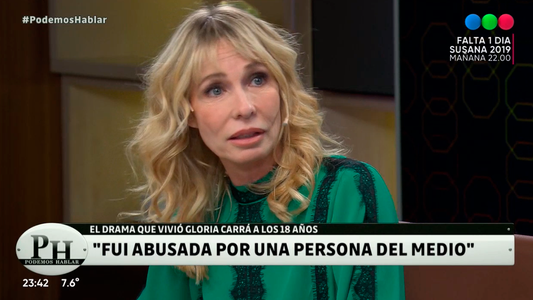 Glora Carrá contó que fue abusada a los 18