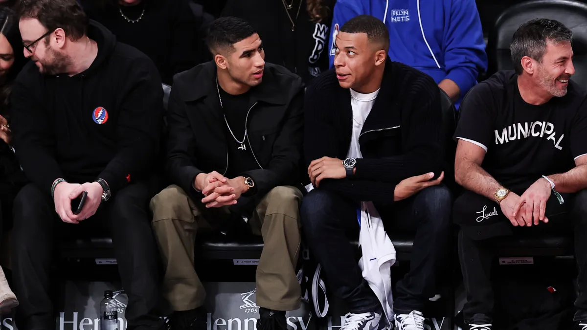 Kylian Mbappé sufrió la burla de argentinos en un partido de la NBA (Foto: AP).