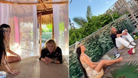 Claudio Caniggia y Sofía Bonelli celebraron su compromiso “ecológico” en Tulúm