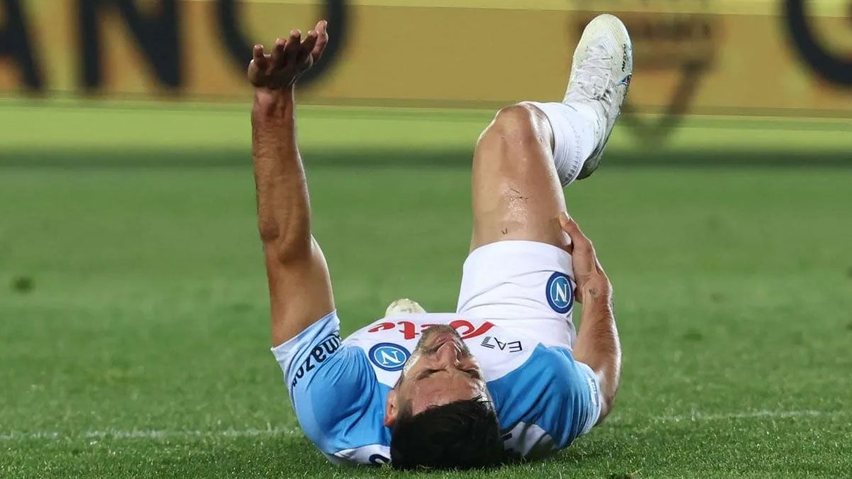 Giovanni Simeone se lesionó y encendió alarmas en Napoli