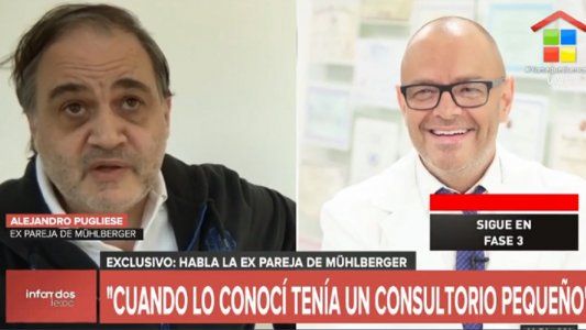 Alejandro Pugliese, ex pareja de Mühlberger: Es un psicópata, me clavó un cuchillo en la sien