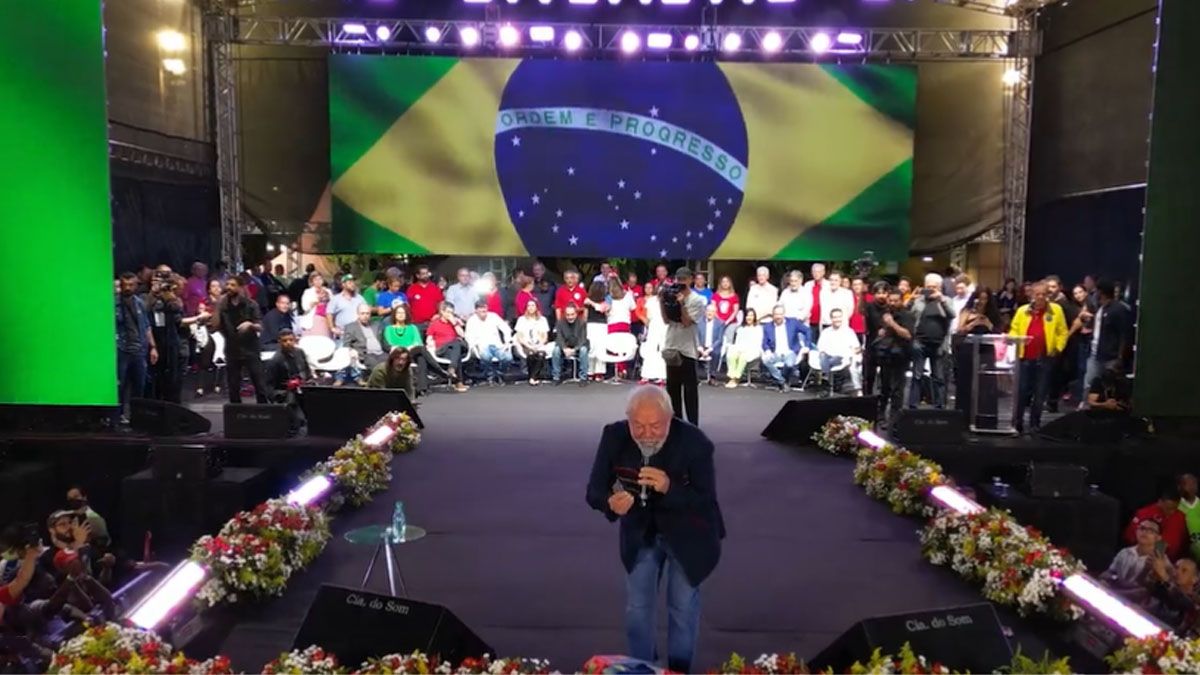 Lula lleva más de 12 puntos de ventaja a Jair Bolsonaro para la primer vuelta electoral en Brasil (Foto: Cuenta oficial de Twitter de Lula)