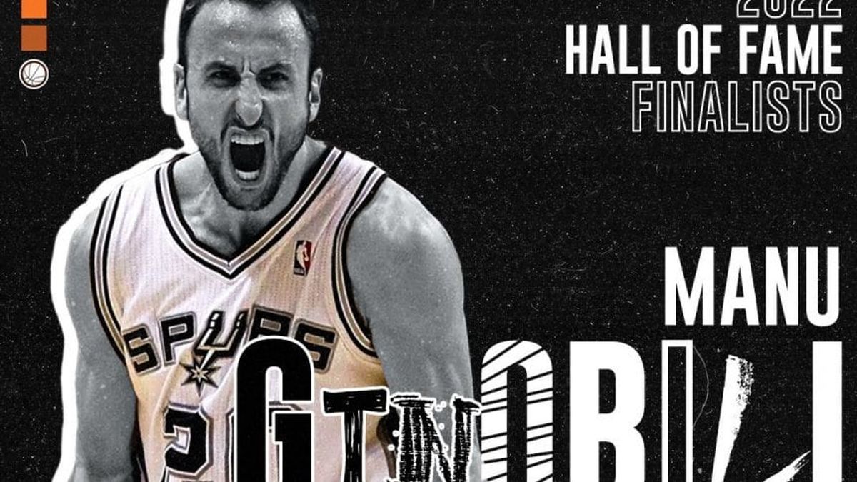 Manu Ginóbili histórico: es finalista al Salón de la Fama