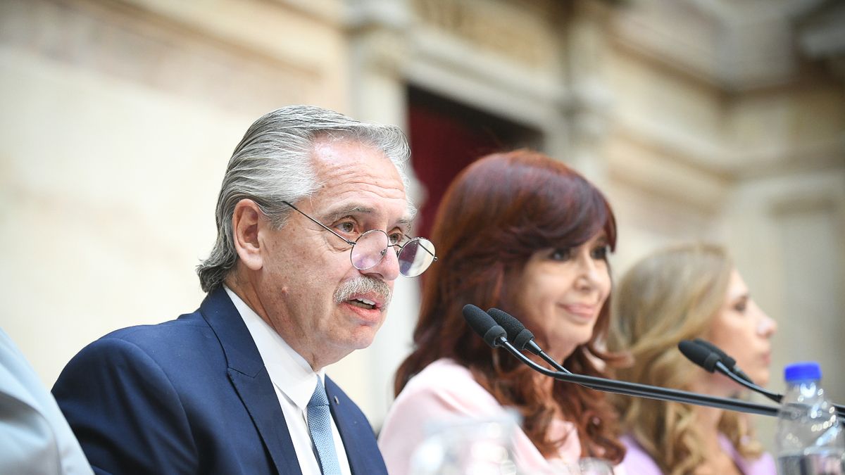 Alberto Fernández, durante la Asamblea Legislativa del pasado miércoles en el Congreso (Foto: Presidencia).