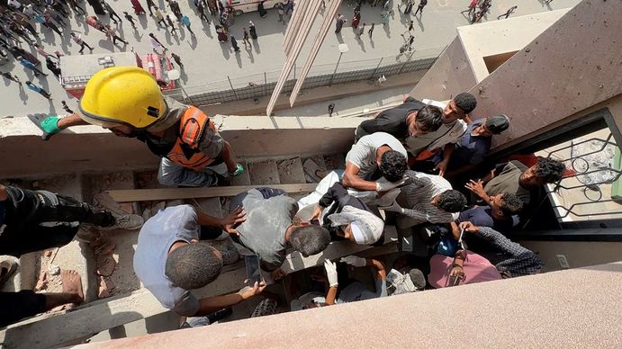 Un ataque de Israel a un hospital de la Franja de Gaza dejó 20 muertos, 4 de ellos periodistas
