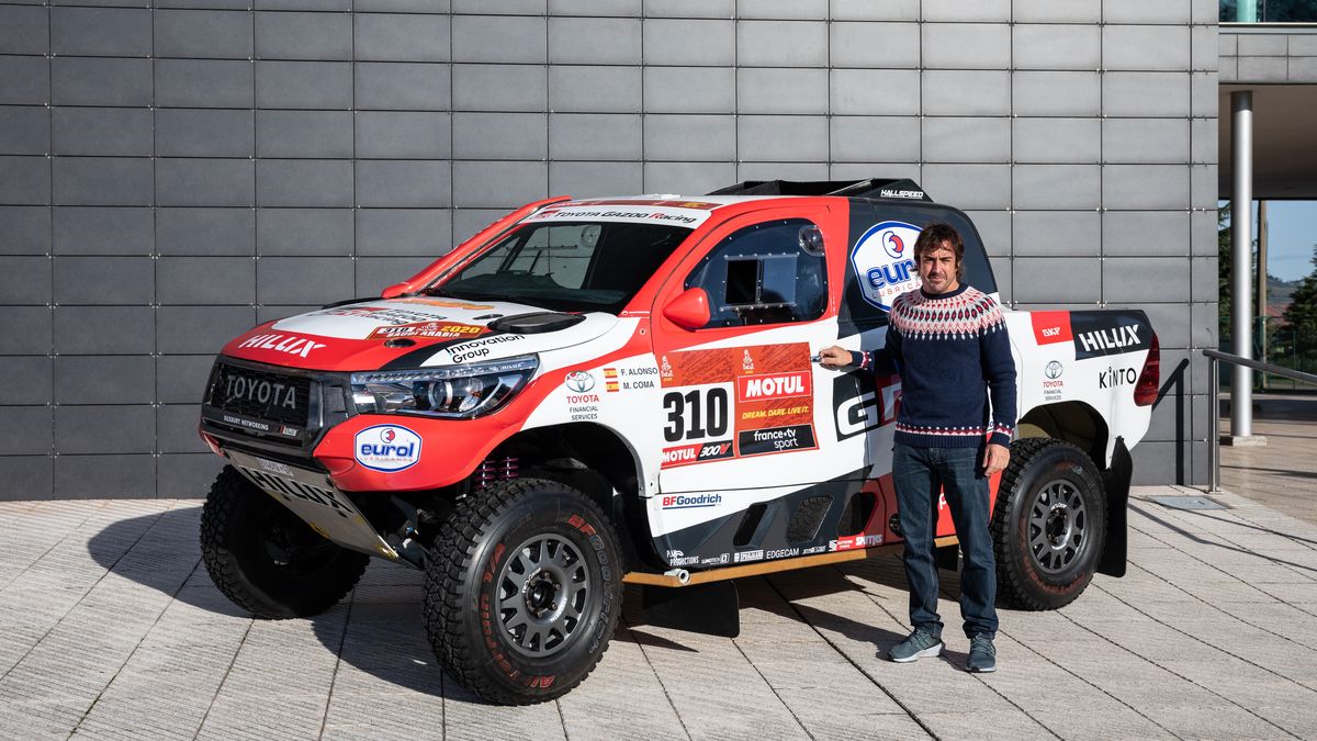El Toyota Hilux Dakar con el que Fernando Alonso debutó en el Rally Dakar