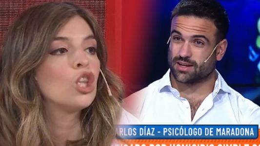Dalma Maradona, en llamas contra el psicólogo de su padre, Carlos Díaz