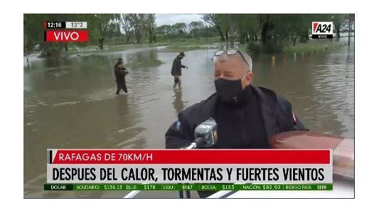 Con la alerta por la sudestada, ya hay zonas anegadas en el conurbano