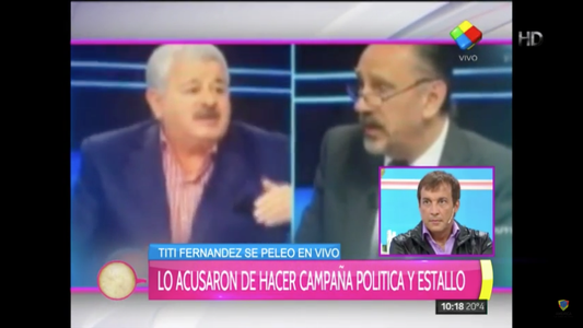 Fuerte cruce en vivo entre Tití Fernández y Guillermo Marconi