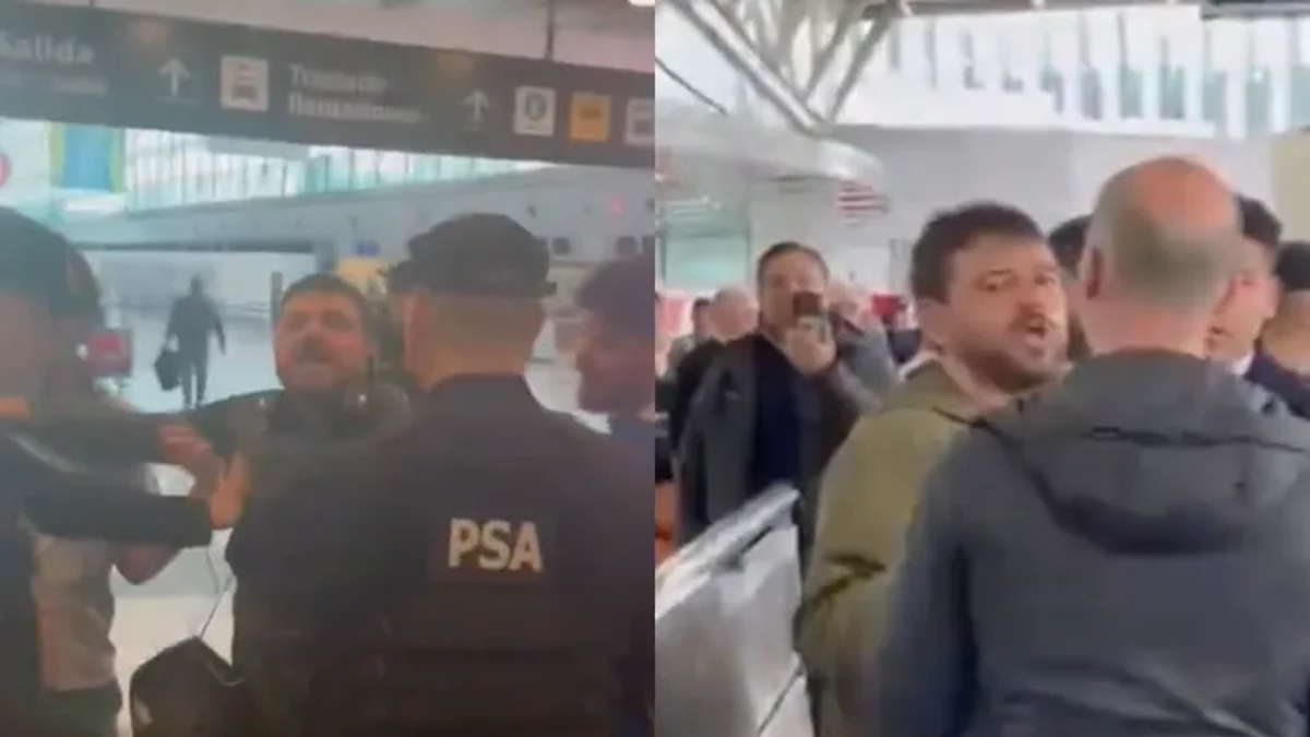 Increparon a Juan Grabois cuando llegó a Ezeiza tras su visita al Papa Francisco en Roma
