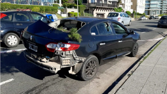 Mar del Plata: despistó en la costa, atropelló a una chica y con el auto destrozado intentó escapar