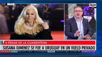 Susana Giménez consiguió la autorización y viajó a Uruguay en un vuelo privado