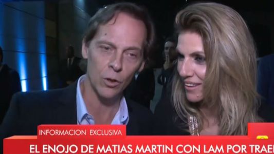 Matías Martin se enojó por las preguntas de una periodista de LAM