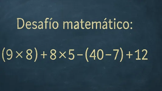 Desafío matemático: la complicada cuenta que pocos logran resolver