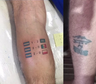 El increíble tatuaje de un hincha argentino con los resultados de la primera ronda