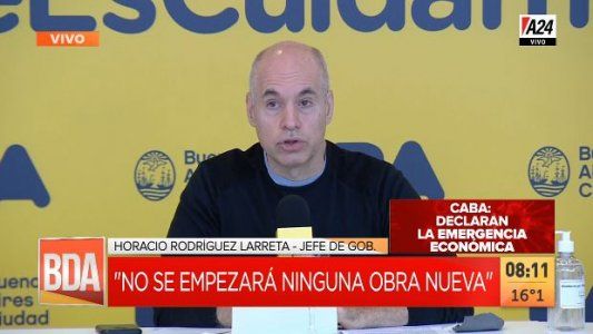 Rodríguez Larreta presentó un plan de emergencia y anunció un aporte del 25% de los sueldos de los tres poderes de la Ciudad