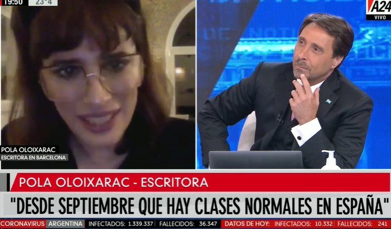 Pola Oloixarac cuestionó la falta de clases y apuntó contra Cafiero: Es un lord de una dinastía feudal