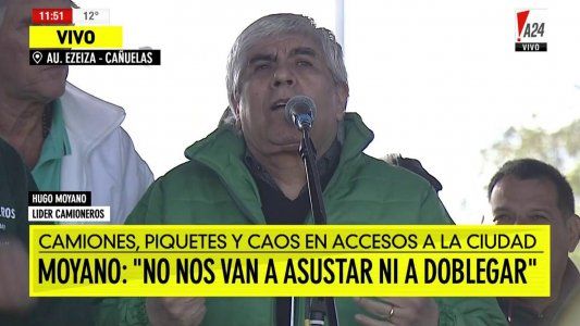 Hugo Moyano: Si no hay respuestas, el jueves 14 vamos al paro nacional