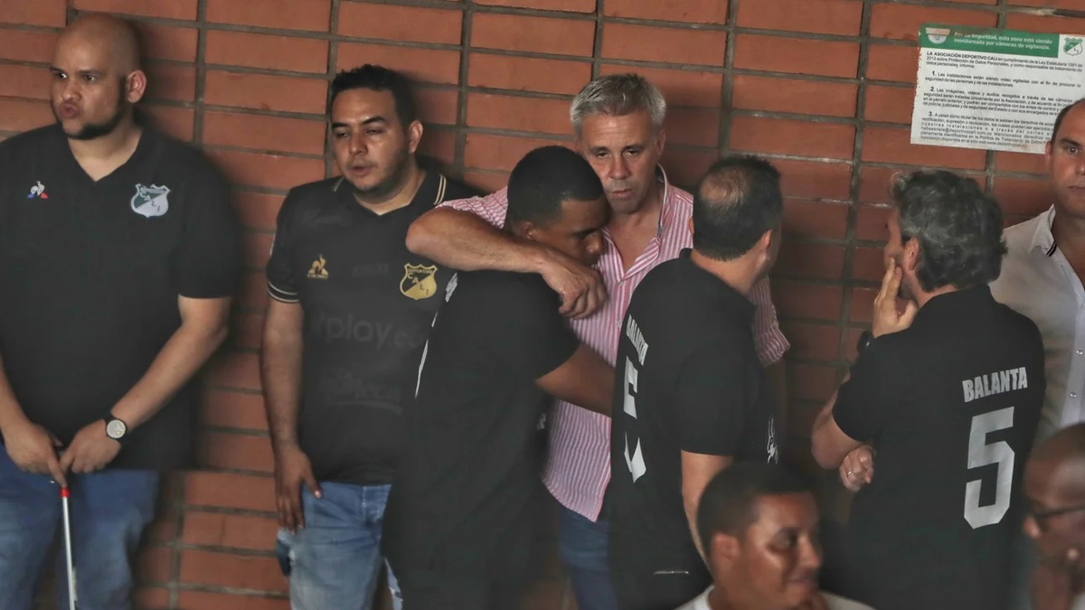 Atlético Tucumán: despidieron los restos del futbolista Andrés Balanta en Colombia (Foto: AFP).