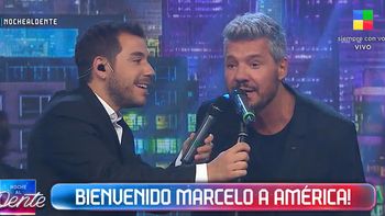 Marcelo Tinelli irrumpió en el estudio de América TV y sorprendió a todos en Noche al Dente