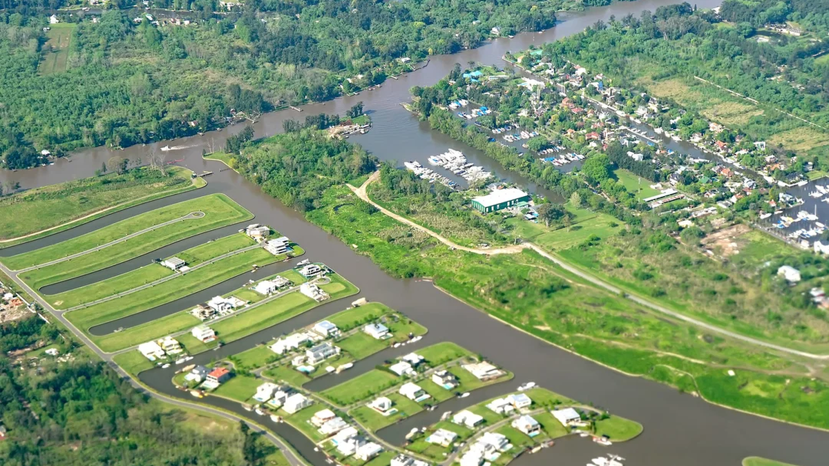 El exclusivo barrio cerrado Nordelta.