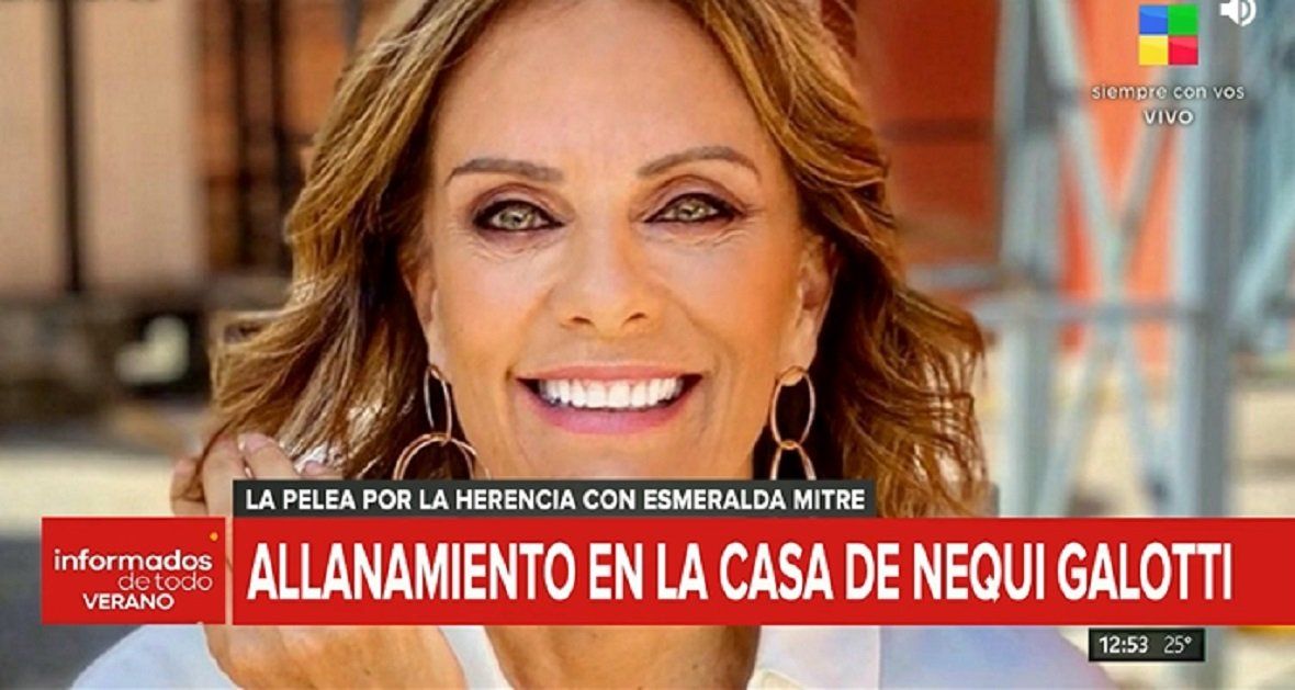 Allanaron la casa de Nequi Galotti por la pelea por la herencia de Bartolomé Mitre