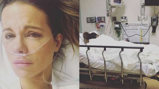 A Kate Beckinsale se le reventó un quiste ovárico