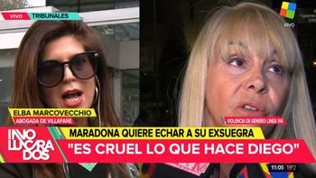 Elba Marcovhecchio, abogada de Claudia Villafañe: La mamá de Claudia tiene 83 años y ayer estaba llorando