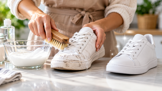 Una experta en orden y limpieza comparte su truco definitivo para limpiar las zapatillas blancas: fórmula mágica es la clave