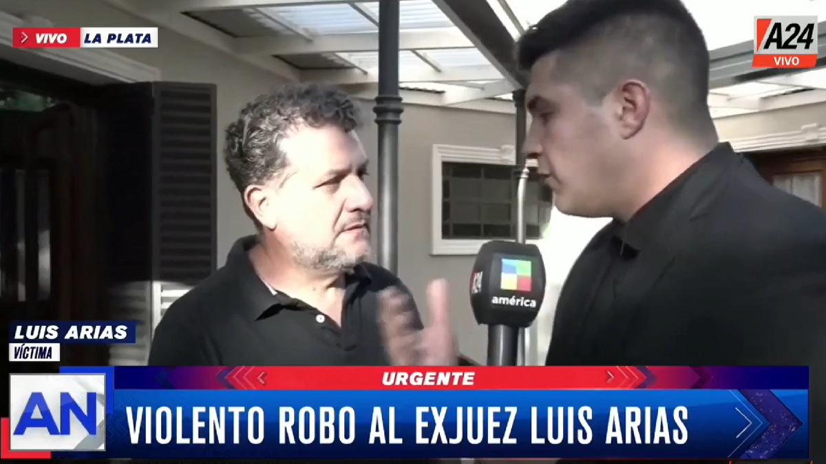 Asaltan a exjuez de La Plata y a su esposa en su casa de Villa Elisa. (Foto: captura)