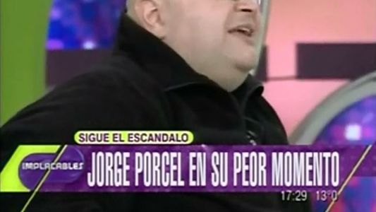 Lamentable: Jorgito Porcel se peleó, escupió y se fue de la tevé