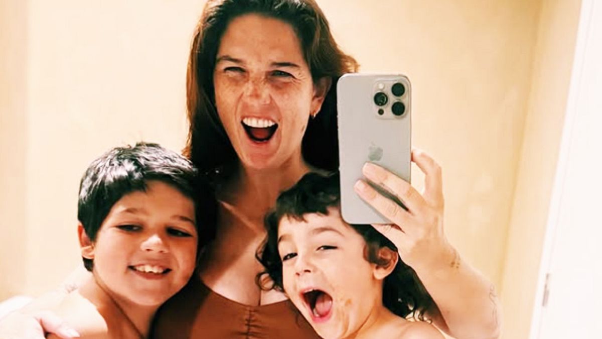 Juana Repetto regresó a su casa tras el nacimiento de Timoteo y mostró la tierna sorpresa de sus hijos